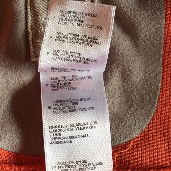 The north face jacket orange/gray jacket size XSMALL - Picture 11 of 11